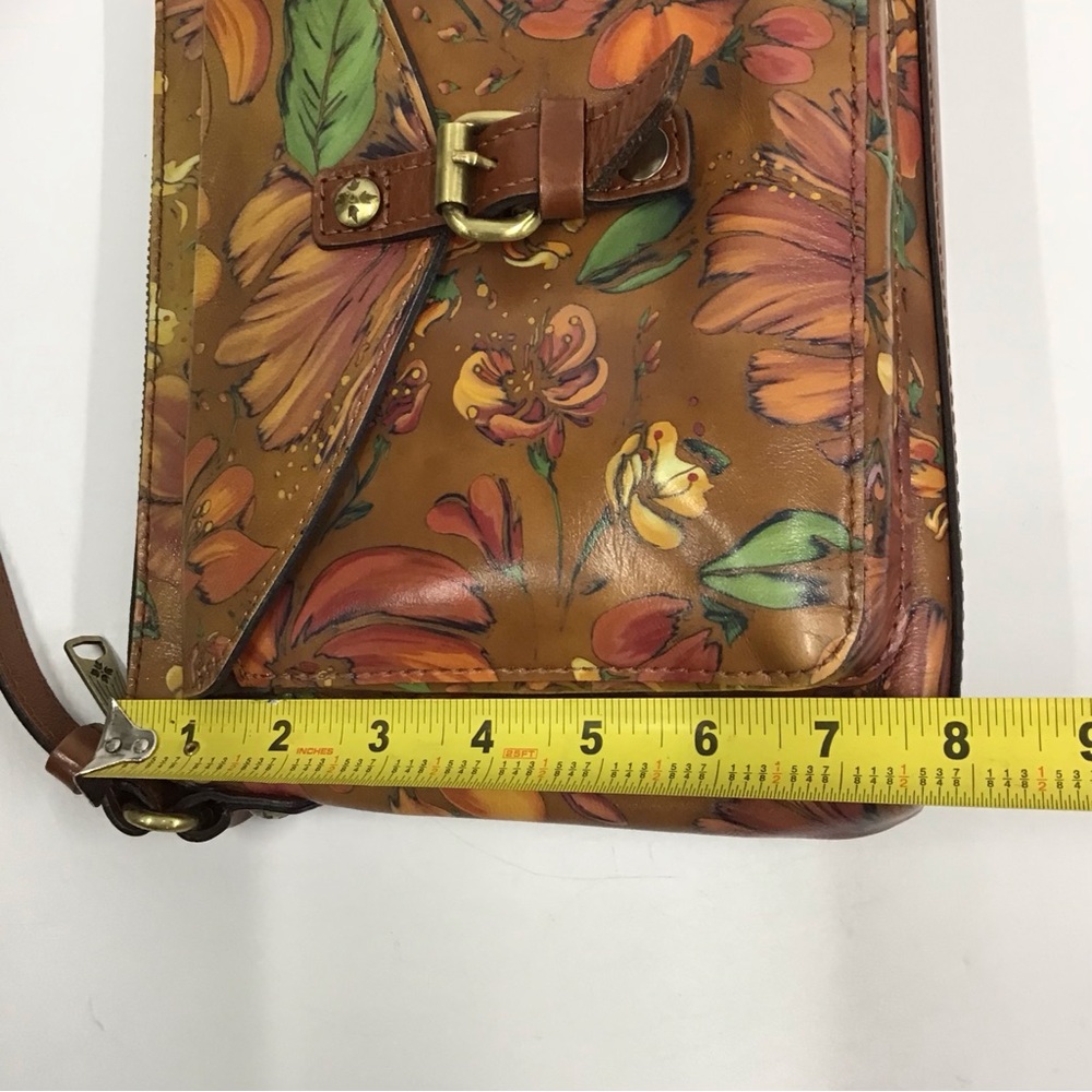 Patricia Nash Avellino Floral Leather Crossbody Purse Handbag - Picture 8 of 16